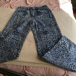 Pink Lily Wide Leg  “python look’ Jeans in Size XS